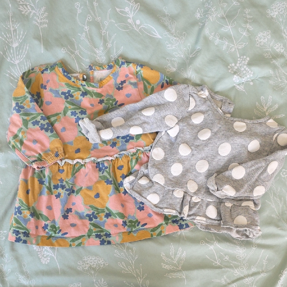 Carter's Floral and Polka Dot Nightgown Set